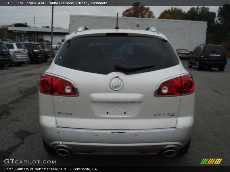White Diamond Tricoat / Cashmere 2012 Buick Enclave AWD