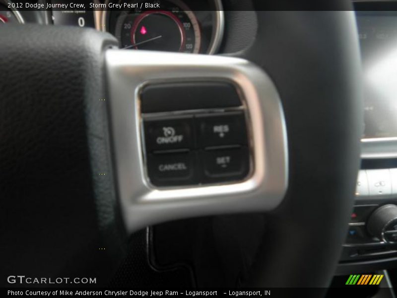 Storm Grey Pearl / Black 2012 Dodge Journey Crew