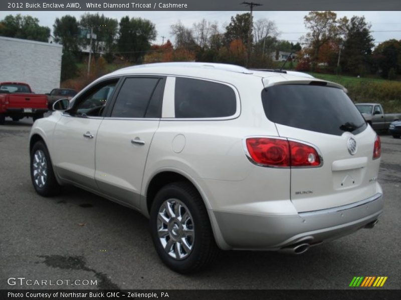 White Diamond Tricoat / Cashmere 2012 Buick Enclave AWD