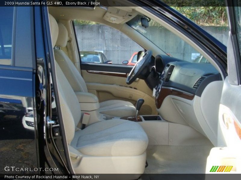 Ebony Black / Beige 2009 Hyundai Santa Fe GLS 4WD