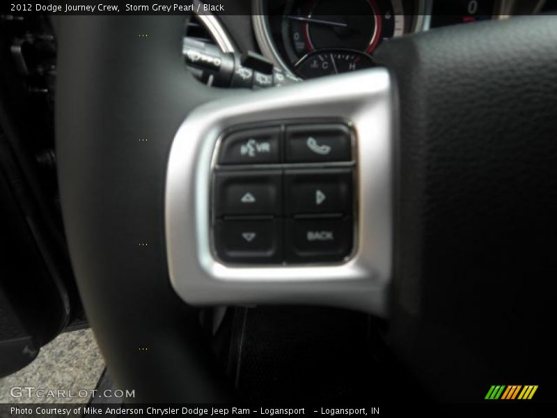 Storm Grey Pearl / Black 2012 Dodge Journey Crew