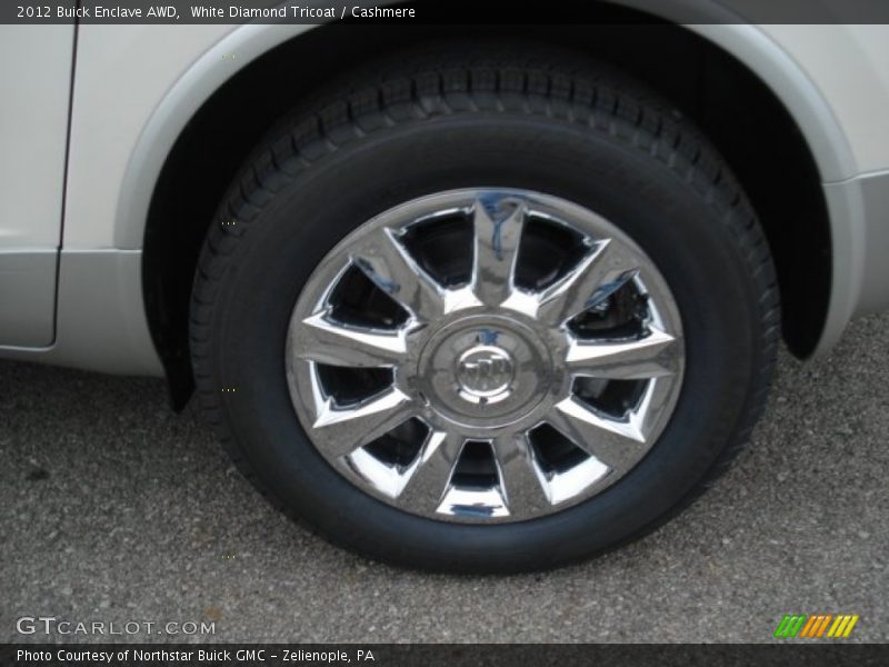 White Diamond Tricoat / Cashmere 2012 Buick Enclave AWD