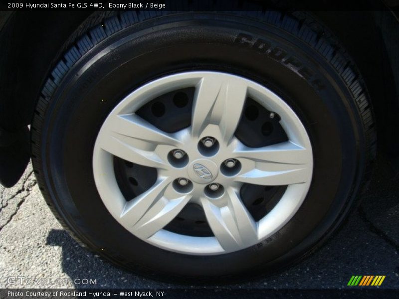 Ebony Black / Beige 2009 Hyundai Santa Fe GLS 4WD