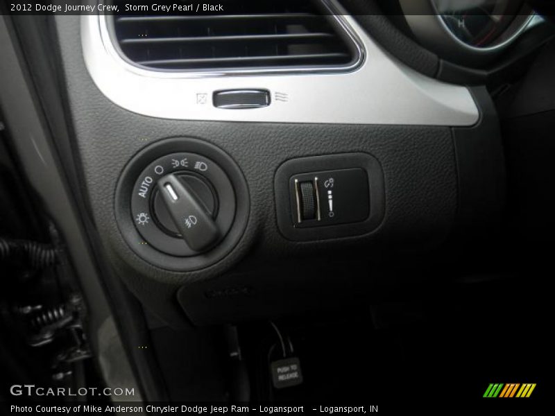 Storm Grey Pearl / Black 2012 Dodge Journey Crew