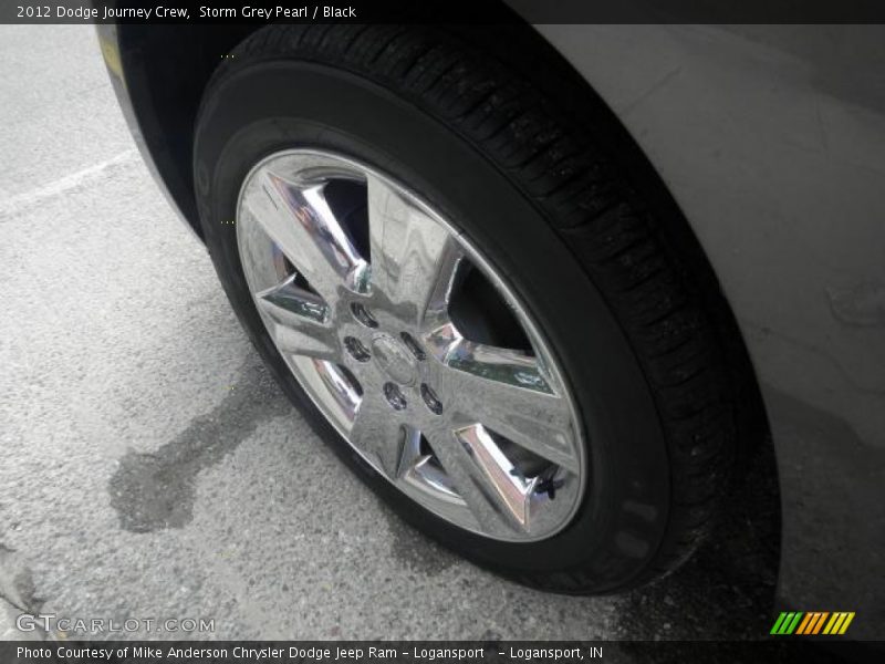 Storm Grey Pearl / Black 2012 Dodge Journey Crew