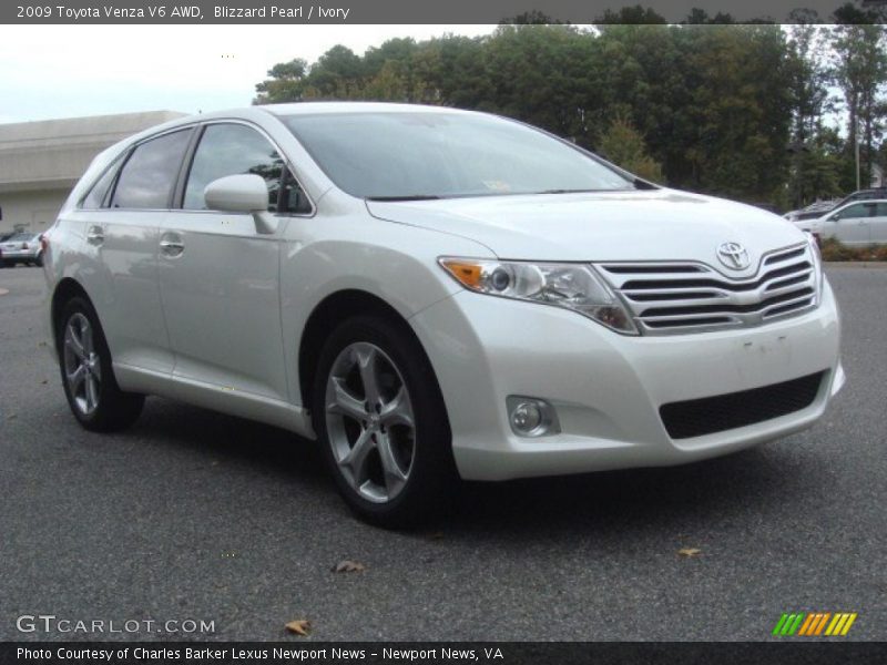 Blizzard Pearl / Ivory 2009 Toyota Venza V6 AWD