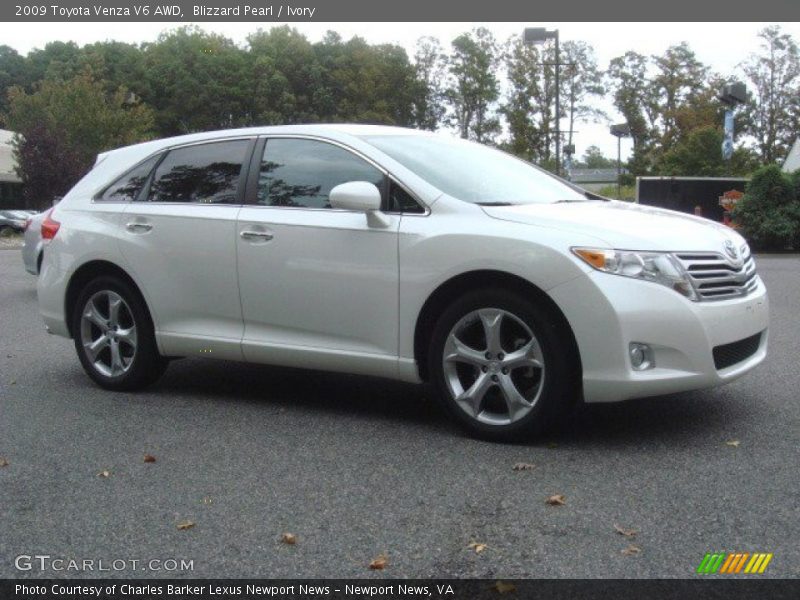 Blizzard Pearl / Ivory 2009 Toyota Venza V6 AWD