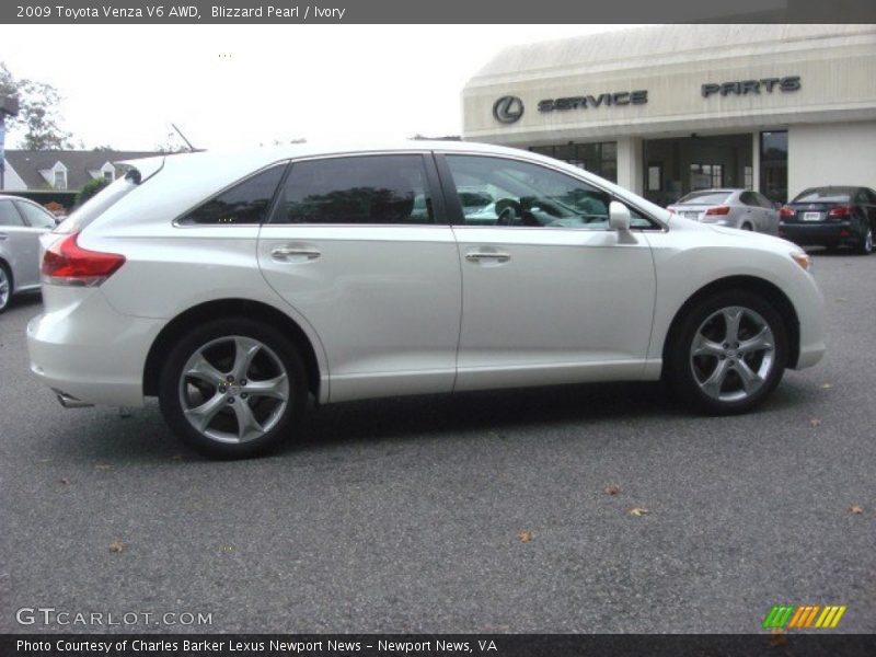 Blizzard Pearl / Ivory 2009 Toyota Venza V6 AWD