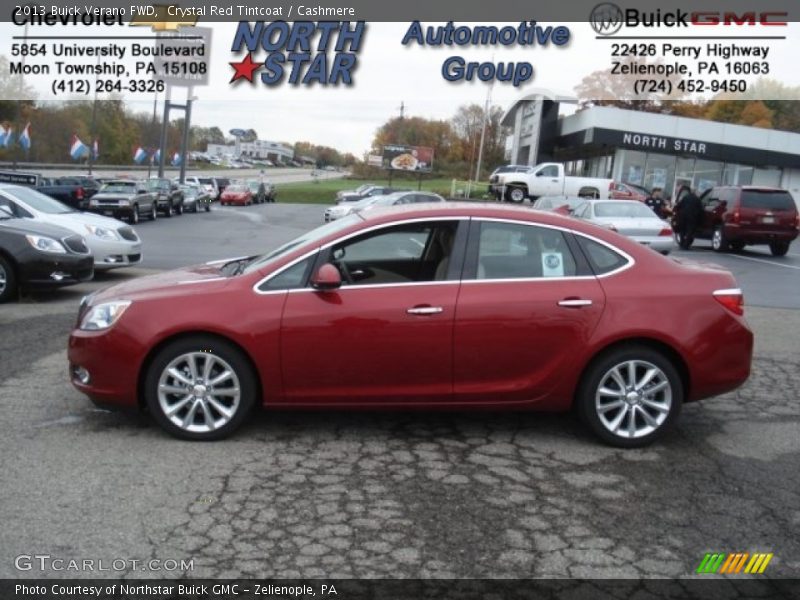 Crystal Red Tintcoat / Cashmere 2013 Buick Verano FWD