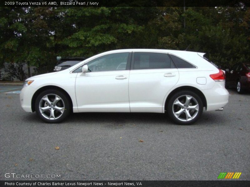 Blizzard Pearl / Ivory 2009 Toyota Venza V6 AWD