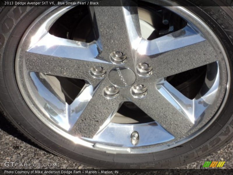Blue Streak Pearl / Black 2013 Dodge Avenger SXT V6
