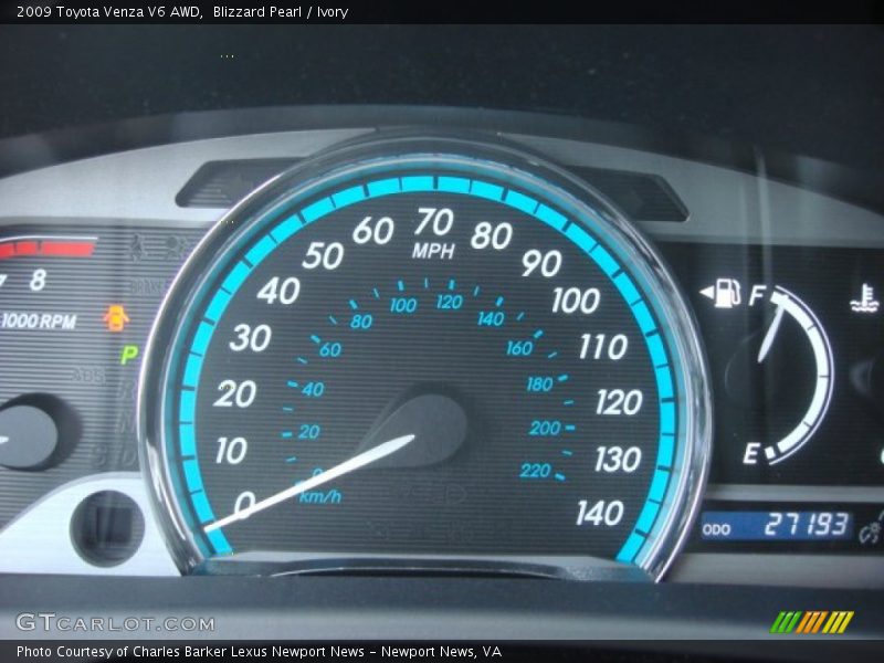 Blizzard Pearl / Ivory 2009 Toyota Venza V6 AWD