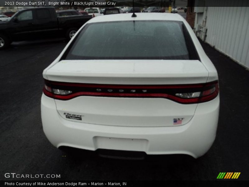 Bright White / Black/Light Diesel Gray 2013 Dodge Dart SXT