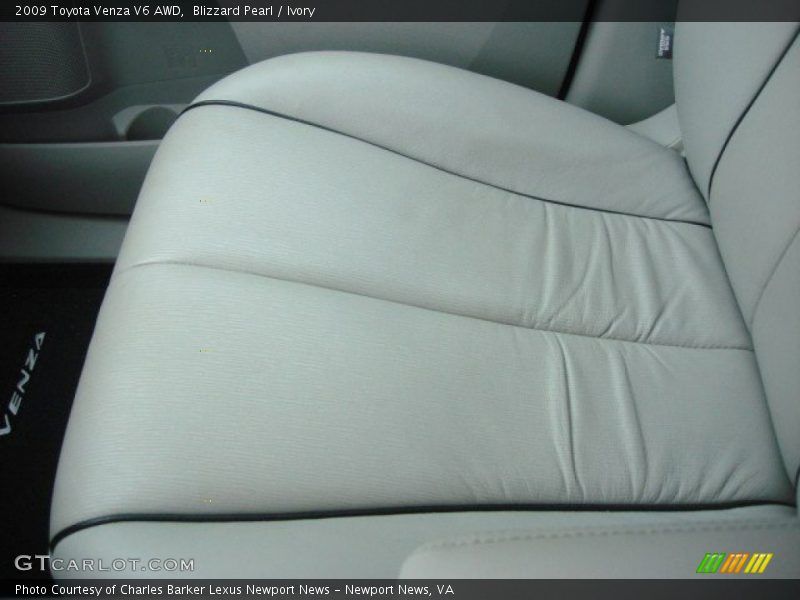 Blizzard Pearl / Ivory 2009 Toyota Venza V6 AWD