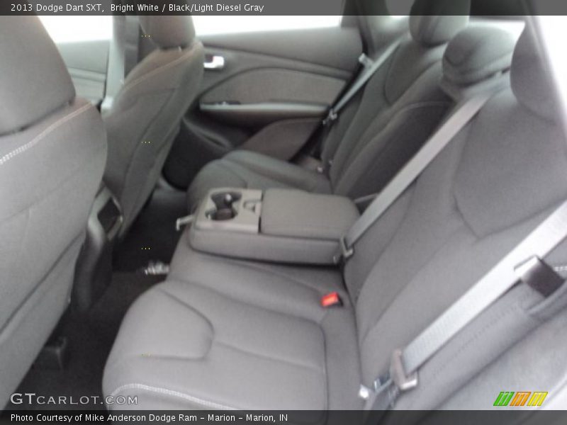 Bright White / Black/Light Diesel Gray 2013 Dodge Dart SXT