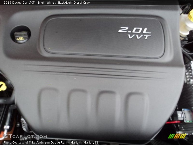 Bright White / Black/Light Diesel Gray 2013 Dodge Dart SXT