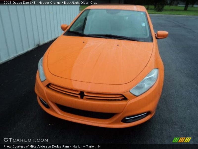 Header Orange / Black/Light Diesel Gray 2013 Dodge Dart SXT