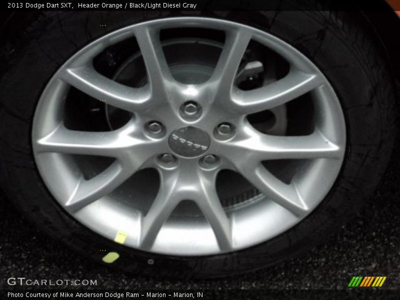 Header Orange / Black/Light Diesel Gray 2013 Dodge Dart SXT