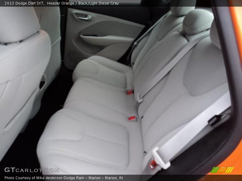 Header Orange / Black/Light Diesel Gray 2013 Dodge Dart SXT