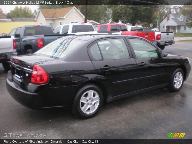 Black / Gray 2004 Chevrolet Malibu LS V6 Sedan