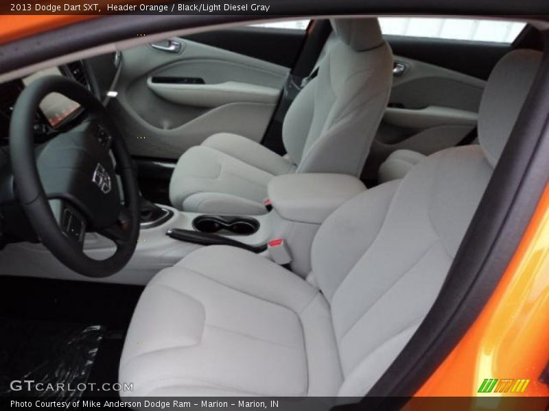 Header Orange / Black/Light Diesel Gray 2013 Dodge Dart SXT