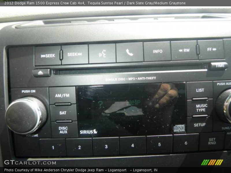 Tequila Sunrise Pearl / Dark Slate Gray/Medium Graystone 2012 Dodge Ram 1500 Express Crew Cab 4x4