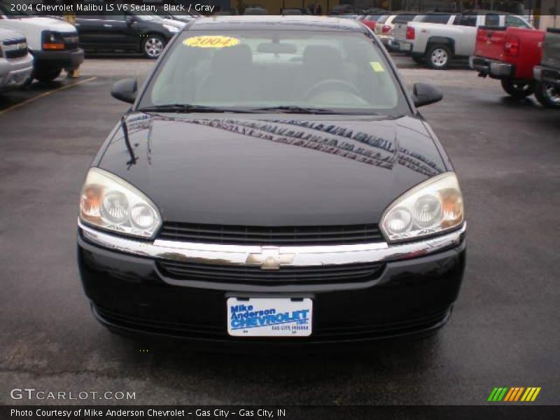 Black / Gray 2004 Chevrolet Malibu LS V6 Sedan