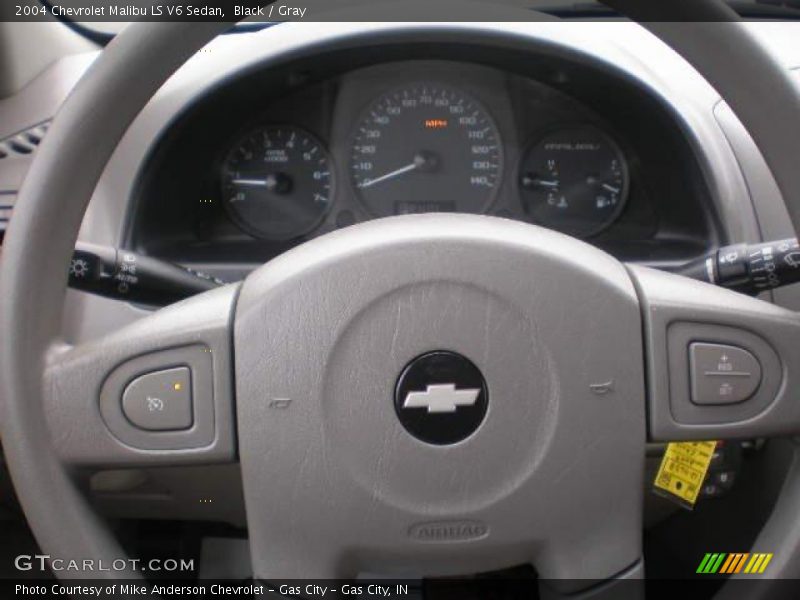 Black / Gray 2004 Chevrolet Malibu LS V6 Sedan
