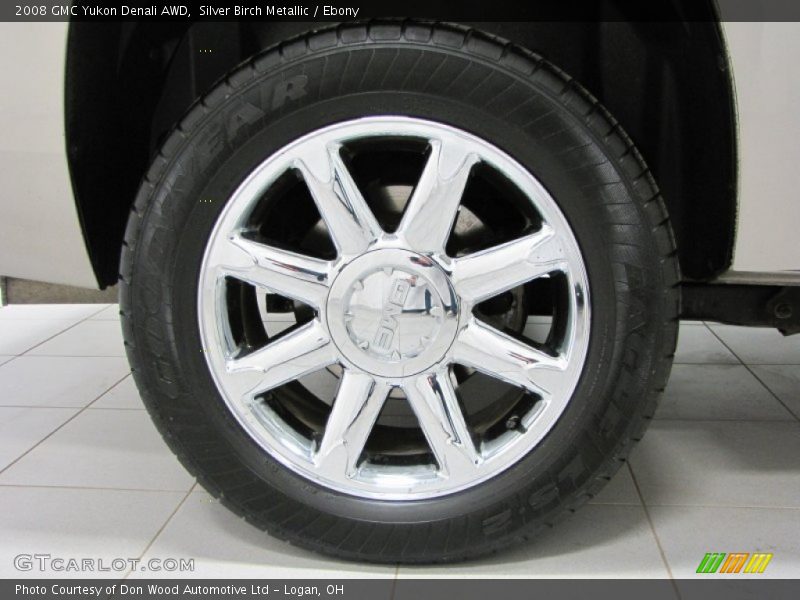 Silver Birch Metallic / Ebony 2008 GMC Yukon Denali AWD