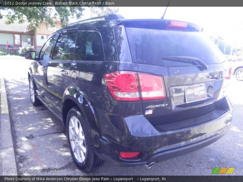Brilliant Black Crystal Pearl / Black 2012 Dodge Journey Crew