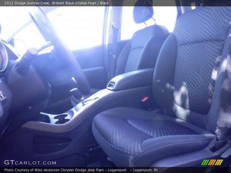 Brilliant Black Crystal Pearl / Black 2012 Dodge Journey Crew