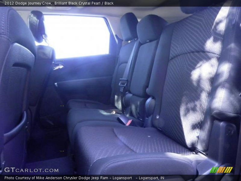 Brilliant Black Crystal Pearl / Black 2012 Dodge Journey Crew