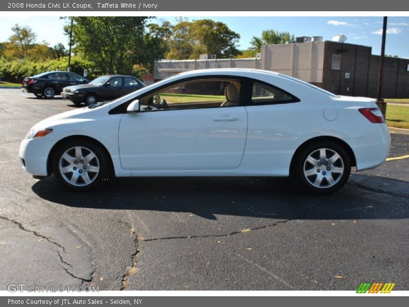 Taffeta White / Ivory 2008 Honda Civic LX Coupe