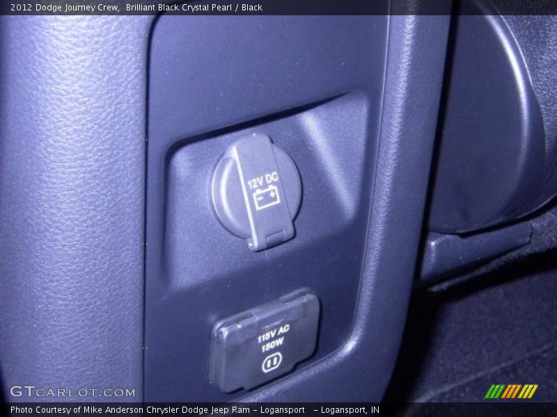 Brilliant Black Crystal Pearl / Black 2012 Dodge Journey Crew