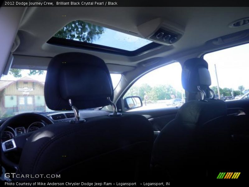 Brilliant Black Crystal Pearl / Black 2012 Dodge Journey Crew