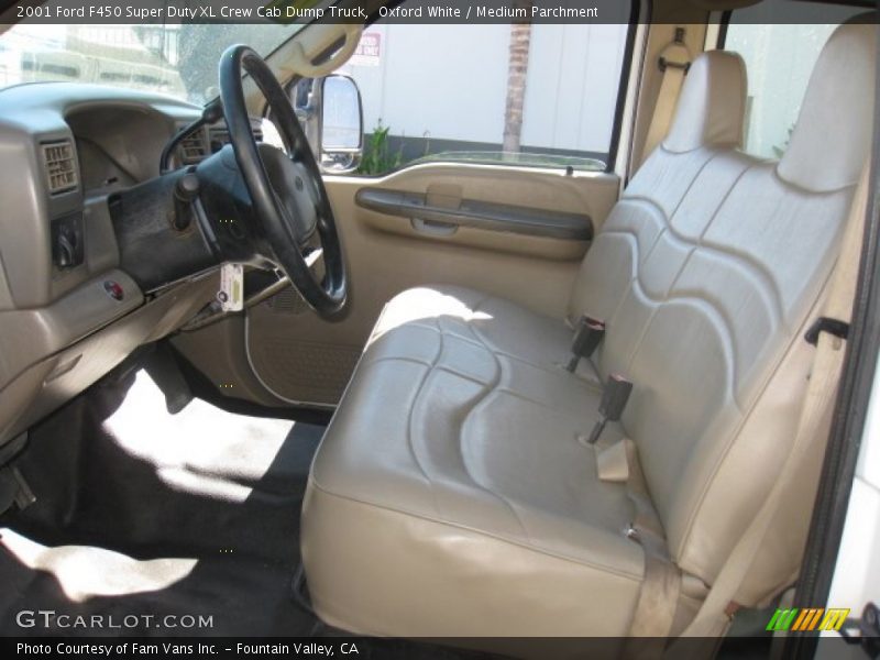 Front Seat of 2001 F450 Super Duty XL Crew Cab Dump Truck