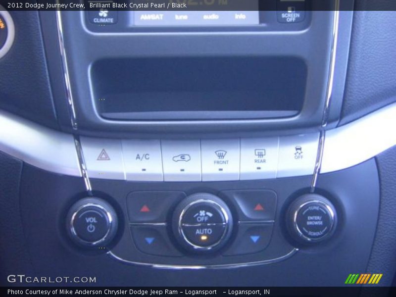 Brilliant Black Crystal Pearl / Black 2012 Dodge Journey Crew