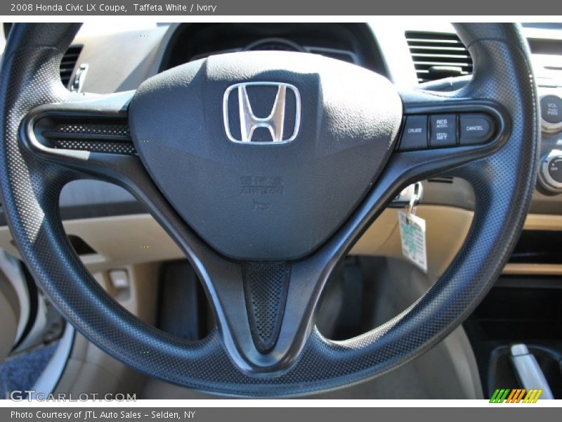 Taffeta White / Ivory 2008 Honda Civic LX Coupe