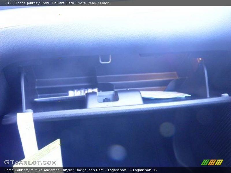 Brilliant Black Crystal Pearl / Black 2012 Dodge Journey Crew