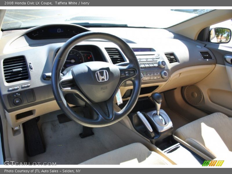 Taffeta White / Ivory 2008 Honda Civic LX Coupe