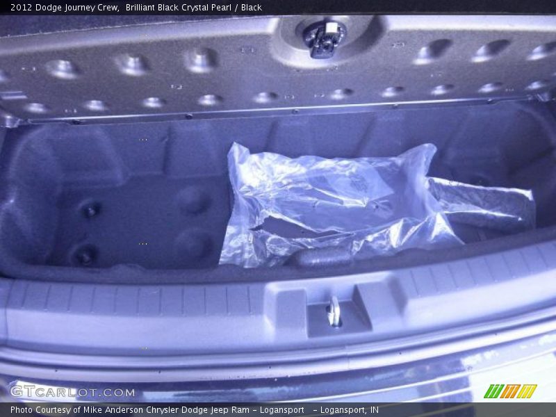 Brilliant Black Crystal Pearl / Black 2012 Dodge Journey Crew