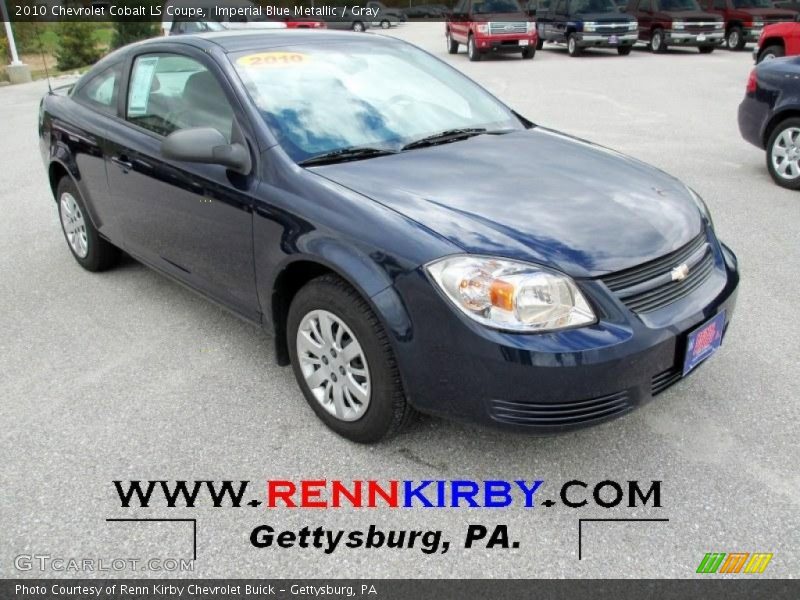 Imperial Blue Metallic / Gray 2010 Chevrolet Cobalt LS Coupe