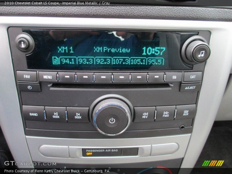 Audio System of 2010 Cobalt LS Coupe