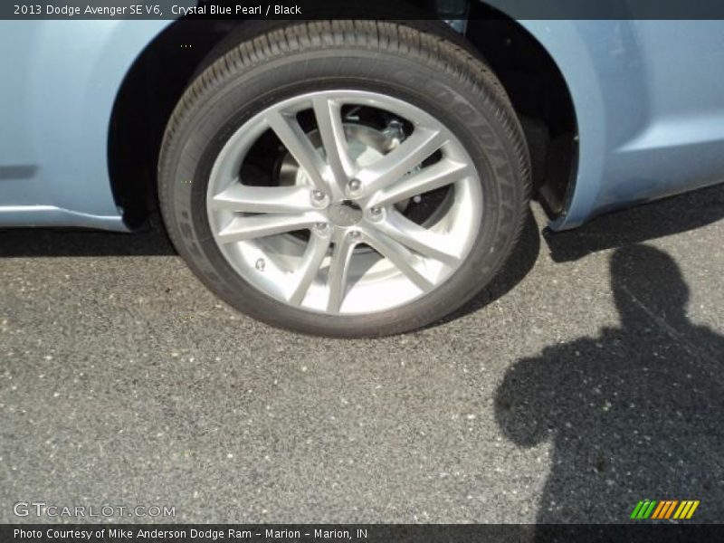 Crystal Blue Pearl / Black 2013 Dodge Avenger SE V6