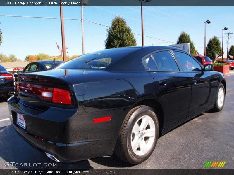 Pitch Black / Black 2012 Dodge Charger SE