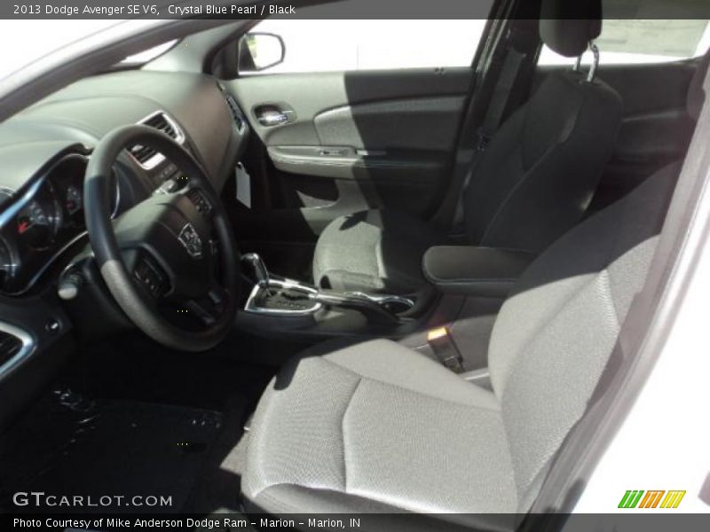 Crystal Blue Pearl / Black 2013 Dodge Avenger SE V6