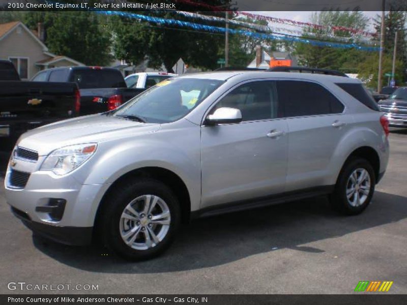 Silver Ice Metallic / Jet Black 2010 Chevrolet Equinox LT