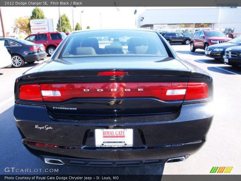 Pitch Black / Black 2012 Dodge Charger SE