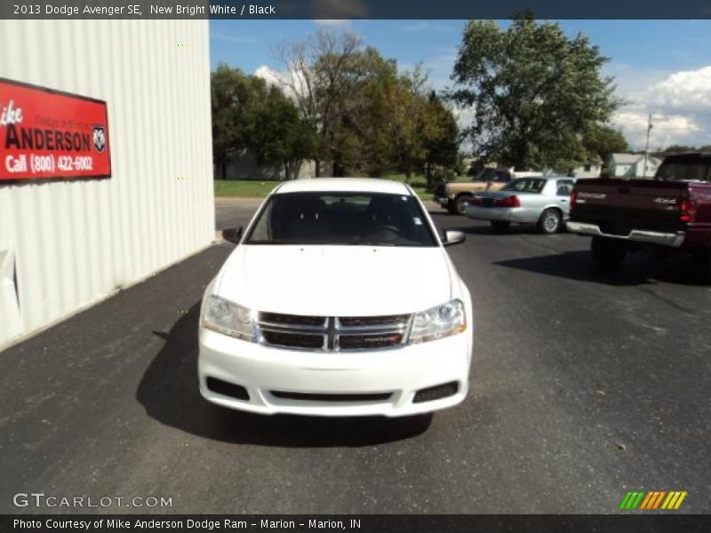 New Bright White / Black 2013 Dodge Avenger SE