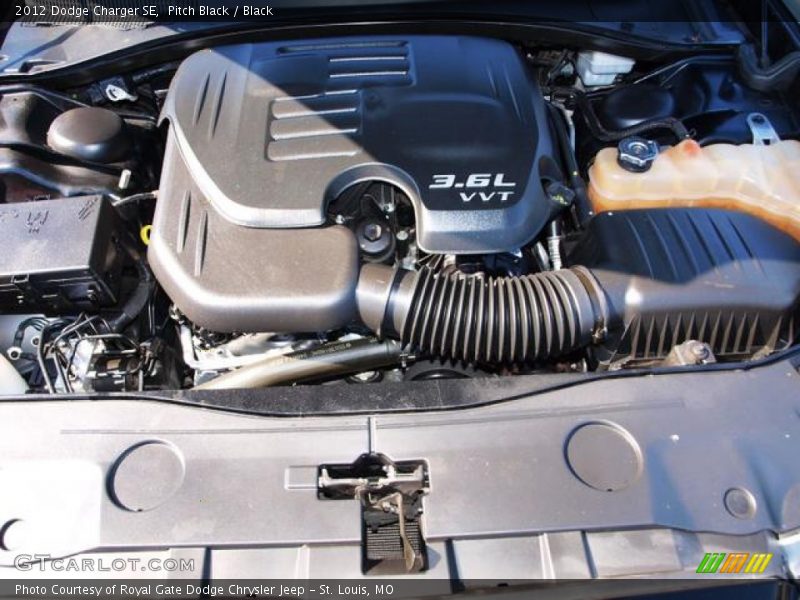Pitch Black / Black 2012 Dodge Charger SE
